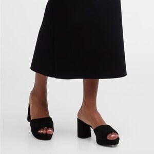 Veronica Beard Daliplatlow Suede Mule Sandals Size 8